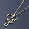 Gold or Silver Faith & Love Necklace